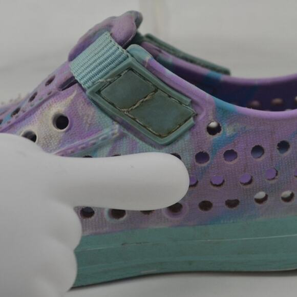 Skechers Guzman Swirl Size 5 Water Shoes Girl Blue Purple - Picture 11 of 13
